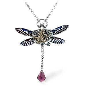 Clockwork Darter Steampunk Dragonfly Necklace