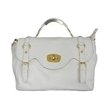 Cross Body / Shoulder Fashion Satchel Bag White