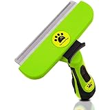 Pets and more Grooming Deshedding Tool for Large Dog Fur Release Button, Stainless Steel