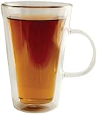 GROSCHE GENEVA Duotherm Double Wall Glass Coffee Tea or Drink Cup - mug- with Handle, XL size 450 ml 15 fl. oz