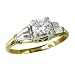 14K Antique Diamond Engagement Ring, circa 1940s
