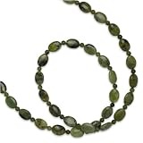 Green Serpentine All Beaded 36 Inch Necklace