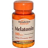 Special Pack of 5 SUN DOWN MELATONIN 300MCG 44622 120 Tablets