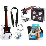 Tiger Electronics Power Tour 3 Piece Electronic Guitar Set White