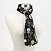 Purple Box Jewelry Christmas Reindeer Scarf (Black)