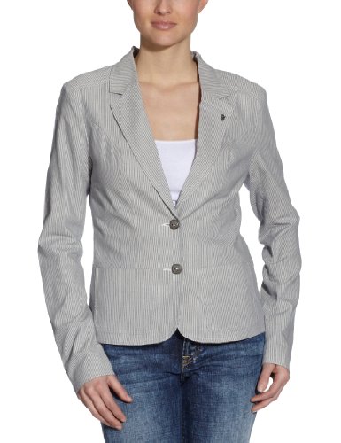 ONLY Damen Blazer 15063790 Gr. 36 (S) Grau/ rot (OYSTER GREY MOOD INDIGO) Preisvergleich
