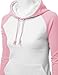 Xpril Women's Raglan Style Trendy Basic Hoodie T-Shirt