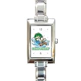 Rectangular Italian Charm Watch of Comedic Gone Fishin' (Gone Fishing)