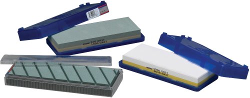 Norton Waterstone Starter Kit:  1) 220/1000 grit stone and 1) 4000/8000 grit stone, 1) SiC  flattening stone