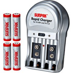 Sunpak ACC-M1080-01 7-Hour Rapid NiCd/NiMH Battery Charger Kit