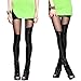 LOCOMO Women Faux Leather Mesh Inset Footless Legging Skinny Slim S-M FFT011