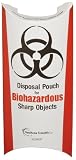 Heathrow Scientific HD23042P Paperboard Biohazardous Disposal Pouch, 140mm Length x 330mm Height x 10 mil Thick (Pack of 100)