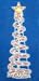 4' Glistening Spiral Christmas Tree Yard Art With Red & Clear Lights #ES69-710