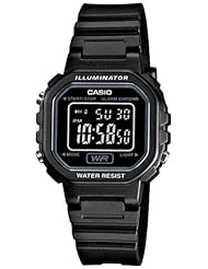 Casio #LA20WH-1B Womens Black Chronograph Alarm LCD Digital Watch