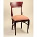 Biedermeier Chair Frame Finish: Cherry, Vinyl: Adobe White