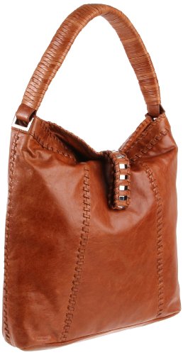 Treesje Womens Gossip Hobo,Cognac,One Size