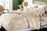Martha Stewart Sweet Petals 300T King Duvet Cover Taupe