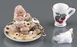 Reutter Porcelain Miniature Ice Cream Dessert Set
