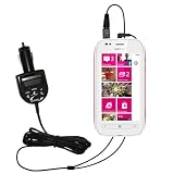 2nd Generation Audio FM Transmitter / Internet Music Adapter plus integrated Car Charger for the Nokia Sabre with Gomadic TipExchange
