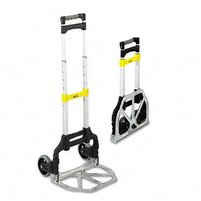 o Safco o - Stow-Away Hand Truck Cart, 110lb Capacity, 15-1/4w x 16d x 39h, Aluminum On Sale