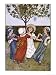 Four Young Girls Sing as They Go Round the Mulberry Bush Art Giclee Poster Print by Millicent Sowerby, 12x16