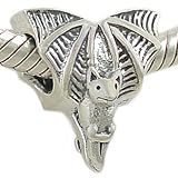 Authentic BIAGI HALLOWEEN VAMPIRE BAT European Bead for 3mm Cable Charm Bracelet