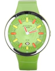 Fashion Waterproof Women Girls Waterproof Sports Fruit-style Watches with Day Display (Green)
