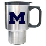 Michigan Wolverines Stainless Travel Mug