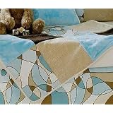 Glenna Jean Scribbles Blue Quilt by Glenna Jean