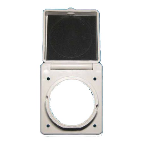 Marinco 301ELCB Marine Electrical Inlet Replacement Cap And Bezel – White, Fits Standard Shore Power Connectors