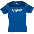One Industries Yamaha Lionel Women's Short-Sleeve Sports Wear Shirt w/ Free B&F Heart Sticker Bundle - Blue