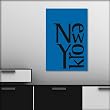 Tableau D�coratif design - Cities "New York" - 60 x 90 cm  Bleu