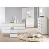 Tucson Bedroom 6 Drawer Double Dresser Finish: White