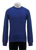 The Mens Store At Bloomingdales Sapphire Blue Cashmere Long Sleeve Crew Neck Sweater