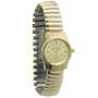 REIZEN Braille Gold Womens Watch with Exp Band
