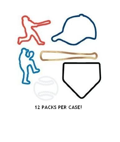 Baseball Silly Bandz Case (12 Packs) 288 Bands