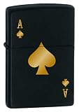 Ace of Spades Zippo Lighter - Black