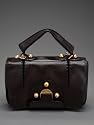FENDI -Secret Code Dark Brown Handbag shoulderbag satchel - - 8BN199