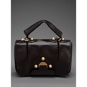 FENDI -Secret Code Dark Brown Handbag shoulderbag satchel - - 8BN199