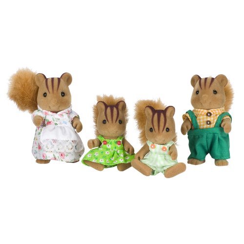 International Playthings Furbanks Squirrel Family Plush Set
