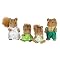 International Playthings Furbanks Squirrel Family Plush Set