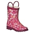 Girls' Ulani Polka Dot Rain Boots - Pink/Black