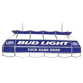 Customized Bud Light 40 inch Stained Glass Pool Table Light