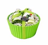 Upper Canada Soap & Candle Kitchen Salad Bowl Gift Set with Hand Wash and Hand Lotion, Tahitian Lime with Sweet Basil