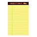 TOPS Docket Gold Pads, Jr. Legal Rule, 5 x 8 Inches, 20 lb. Bond, Perforated, Canary, 50 Sheets/Pad, 12 Pads/Pack (63900)