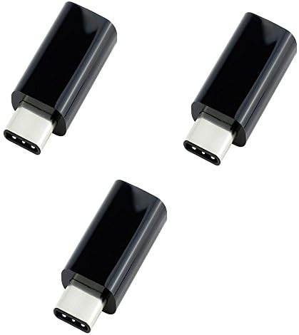 [3 Pack] JWCElectronic USB-C to Micro USB Adapter Premium Edition for LG G5, Nexus 5X, Nexus 6P, OnePlus 2, and other Type-C Devices
