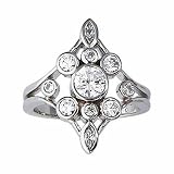 1.00ct tw diamond romantic right hand ring (Platinum)