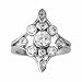 1.00ct tw diamond romantic right hand ring (Platinum)