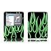 Green Neon Flames Design Protective Decal Skin Sticker for Apple iPod nano 3G (3rd Generation) 4GB/ 8GB Player