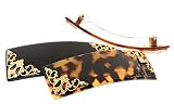 France Luxe Filigree Corners Rectangle Barrette